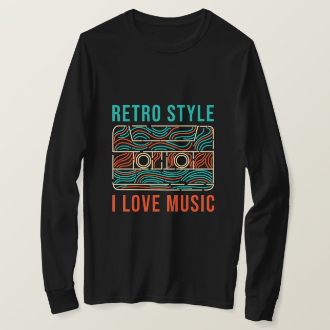 Camiseta Me encanta la música (Anverso del diseño)
