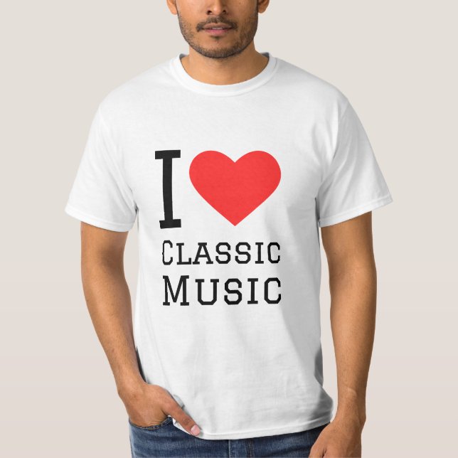 Camiseta Me encanta la música clásica (Anverso)