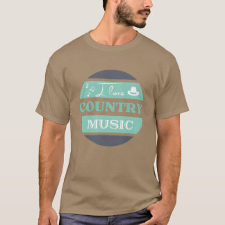Camiseta Me encanta la música country retro
