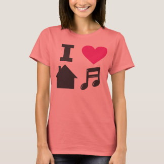 Camiseta Me encanta la música de casa
