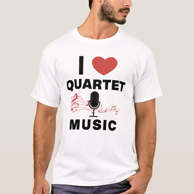 CAMISETA ME ENCANTA LA MÚSICA DE CUARTET (Anverso)