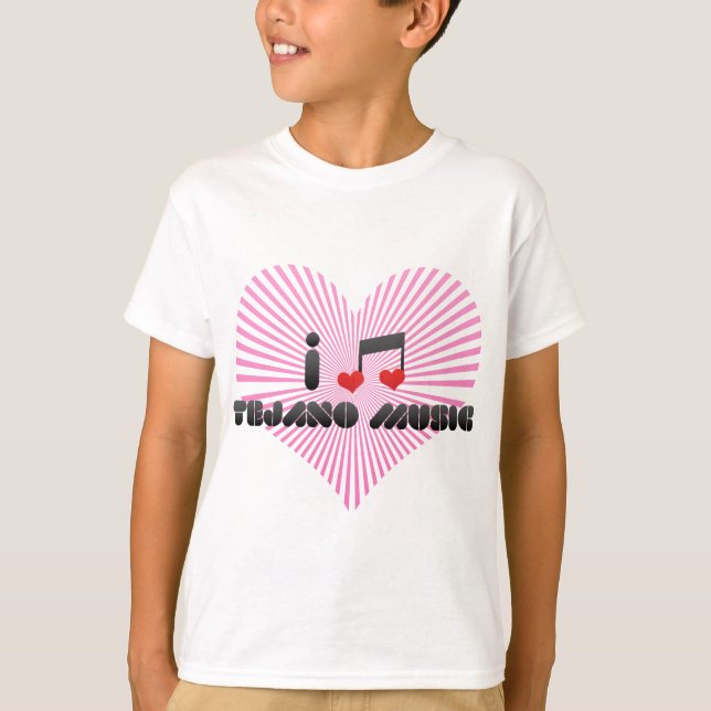 Camiseta Me encanta la música de Tejano (Anverso)