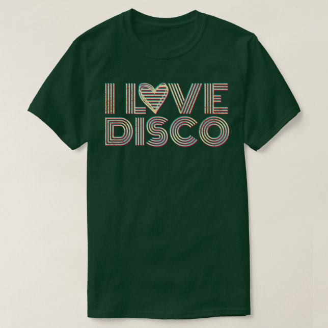Camiseta Me encanta la música disco (Diseño del anverso)