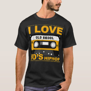 Camiseta Me encanta la música hip hop de Old Skool 90