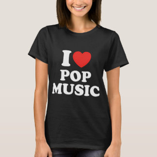 Camiseta Me encanta la música pop