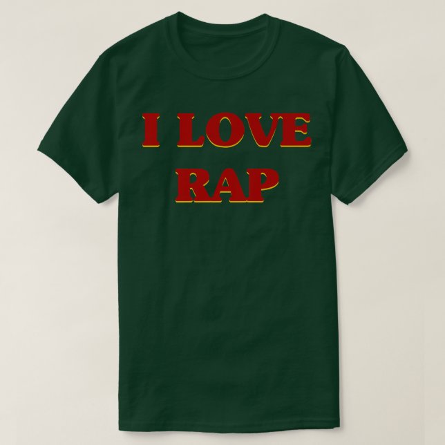 Camiseta Me encanta la música rap (Diseño del anverso)