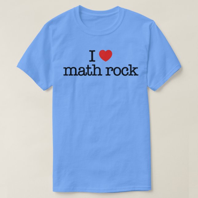 Camiseta Me encanta la música rock matemática (Diseño del anverso)