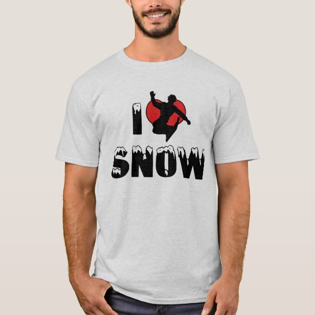 Camiseta Me Encanta la Nieve (Anverso)