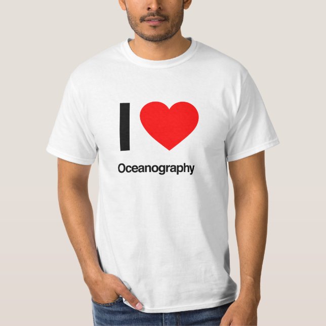 Camiseta me encanta la oceanografía (Anverso)