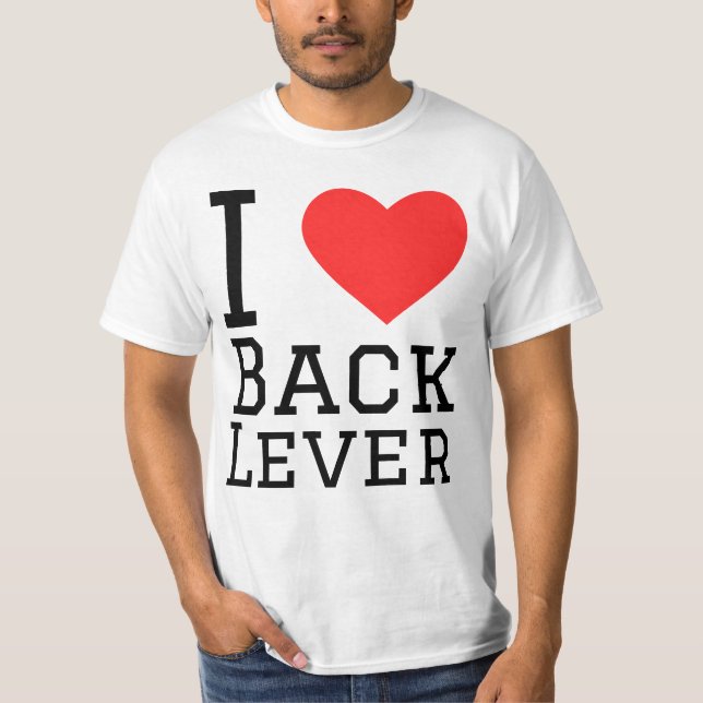 Camiseta Me encanta la palanca de atrás (Anverso)