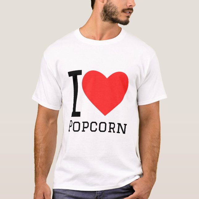 Camiseta Me encanta la palomita (Anverso)