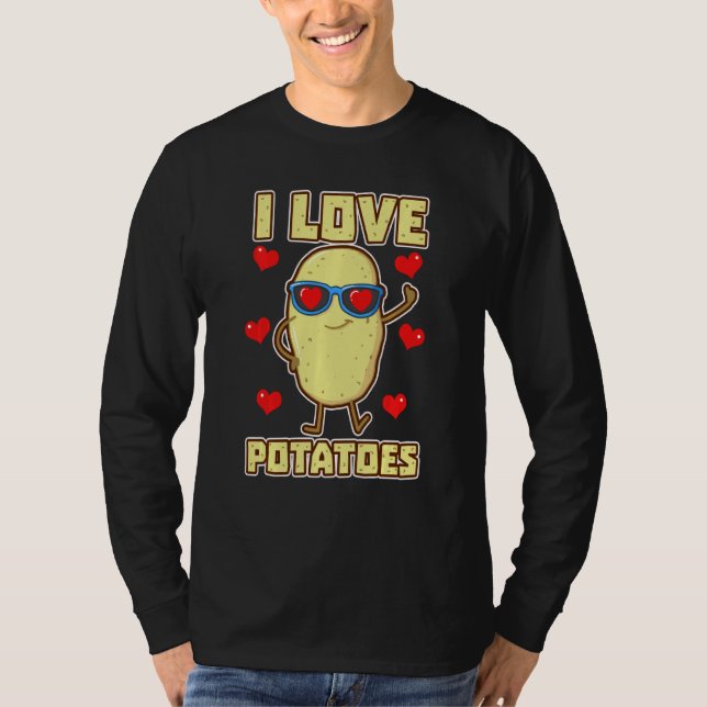 Camiseta Me encanta la papa Taters Stud Tattie Vegan Keto (Anverso)