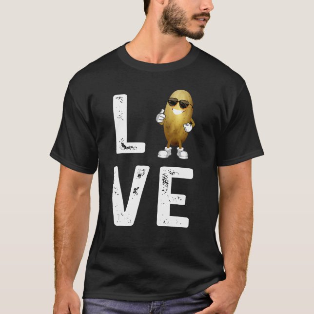 Camiseta Me Encanta La Patata Vegetable En Sungluss Te (Anverso)