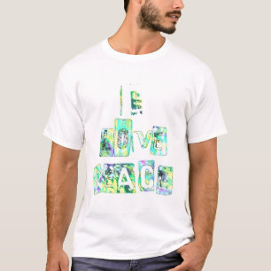 Camiseta Me encanta la paz Hermoso arte Imprimir diseño de