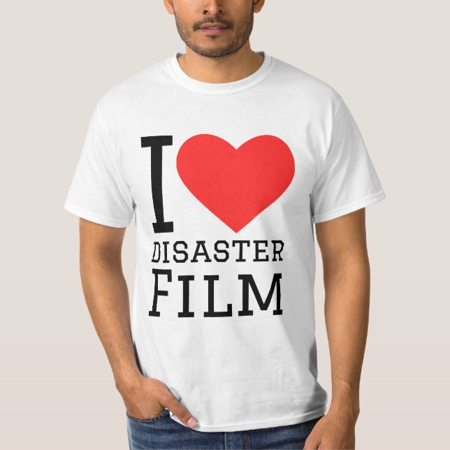 Camiseta Me encanta la película de desastres (Anverso)