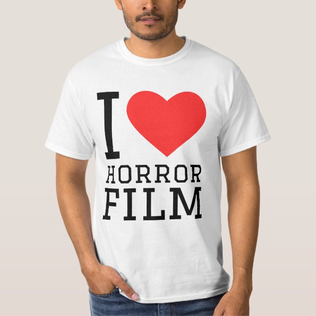 Camiseta Me encanta la película de terror (Anverso)