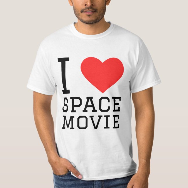 Camiseta Me encanta la película espacial (Anverso)