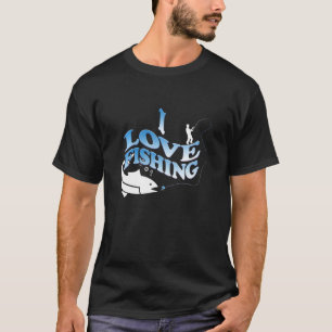 Camiseta Me encanta la pesca - Diseño divertido de deportes