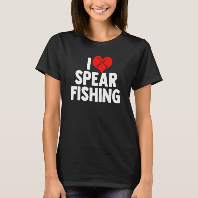 Camiseta Me Encanta La Pesca Submarina De Spearfisher (Anverso)