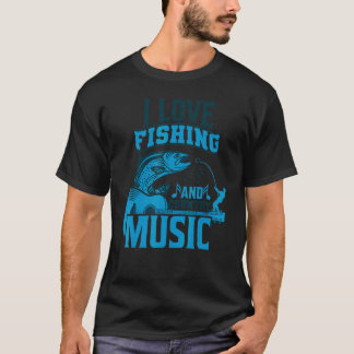 Camiseta Me Encanta La Pesca Y La Música Country
