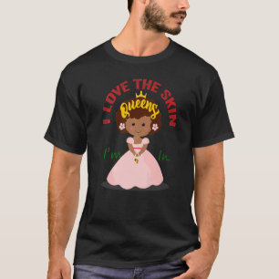 Camiseta Me Encanta La Piel En Sólida Mujer Negra Africana 