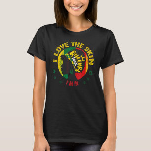 Camiseta Me Encanta La Piel En Sólida Mujer Negra Africana