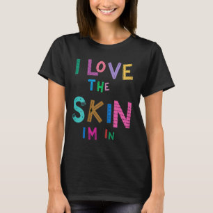 Camiseta Me Encanta La Piel En Una Mujer Negra Fuerte Afric