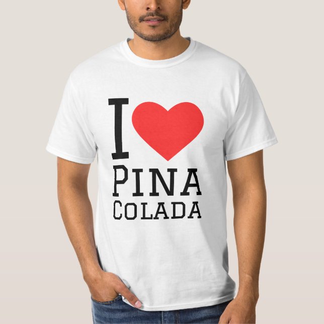 Camiseta Me encanta la pina colada (Anverso)