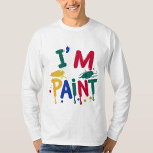 Camiseta Me encanta la pintura al dedo Estoy pintando una p