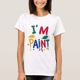 Camiseta Me encanta la pintura al dedo Estoy pintando una p