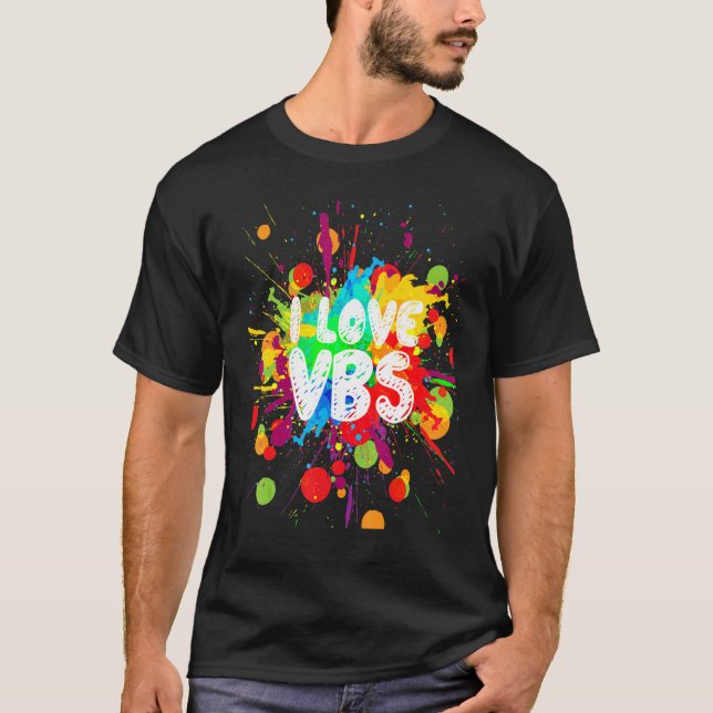 Camiseta Me Encanta La Pintura De La Escuela De Biblia De L (Anverso)