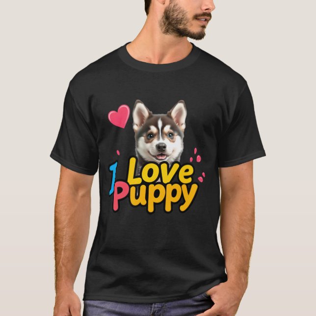 Camiseta Me encanta la pipa - Adorable Dog Lover diseño (Anverso)