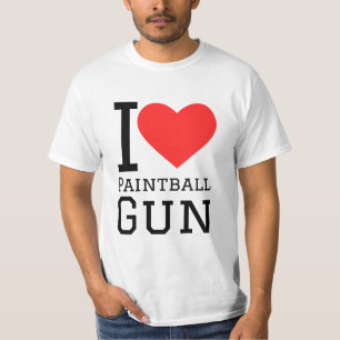 Camiseta Me encanta la pistola de paintball