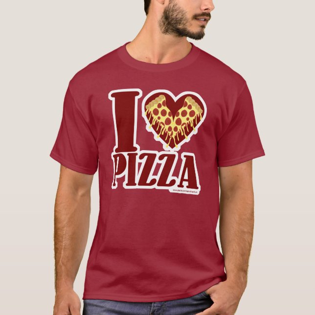 Camiseta Me encanta la pizza (Anverso)