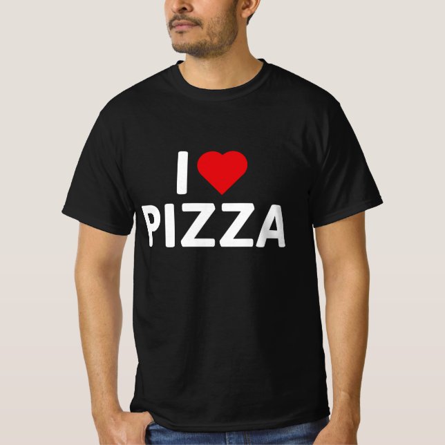 Camiseta Me encanta la pizza (Anverso)