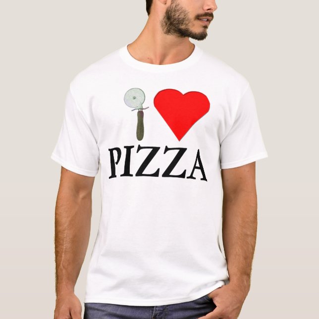 Camiseta Me encanta la pizza (Anverso)