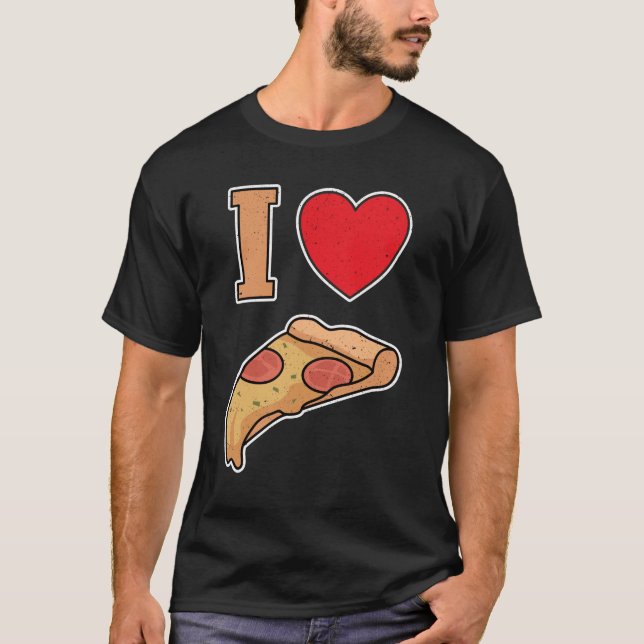 Camiseta Me encanta la pizza (Anverso)