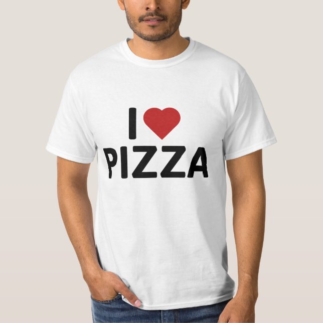 Camiseta Me encanta la pizza (Anverso)