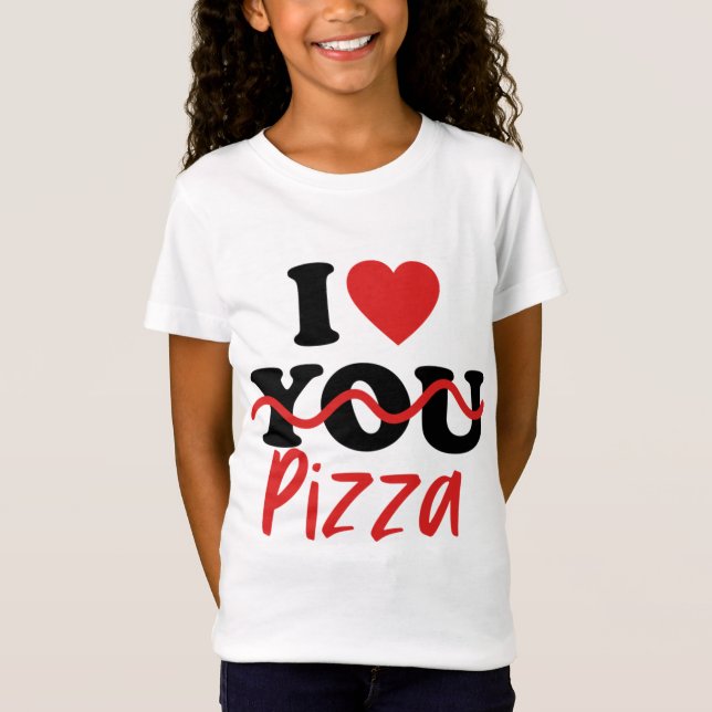 Camiseta Me encanta la pizza (Anverso)