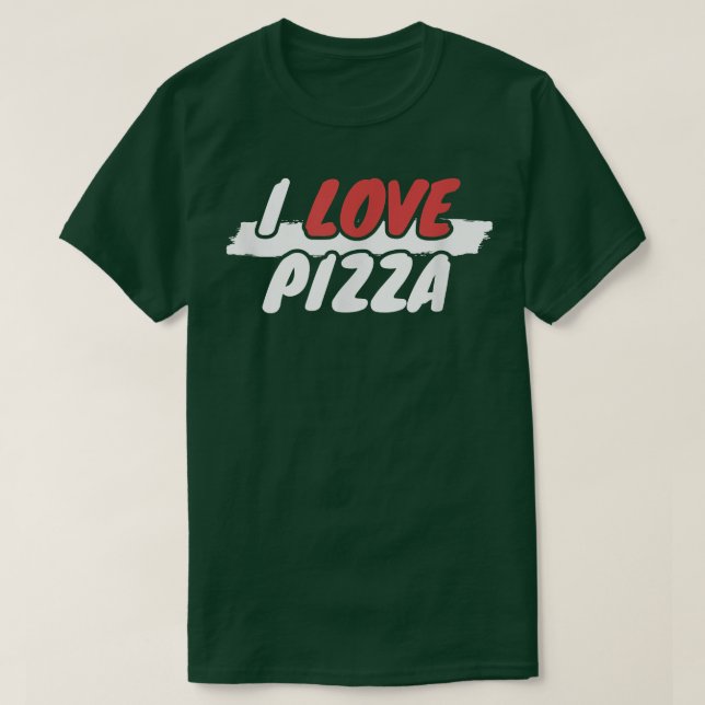 Camiseta Me encanta la pizza1201  (Diseño del anverso)