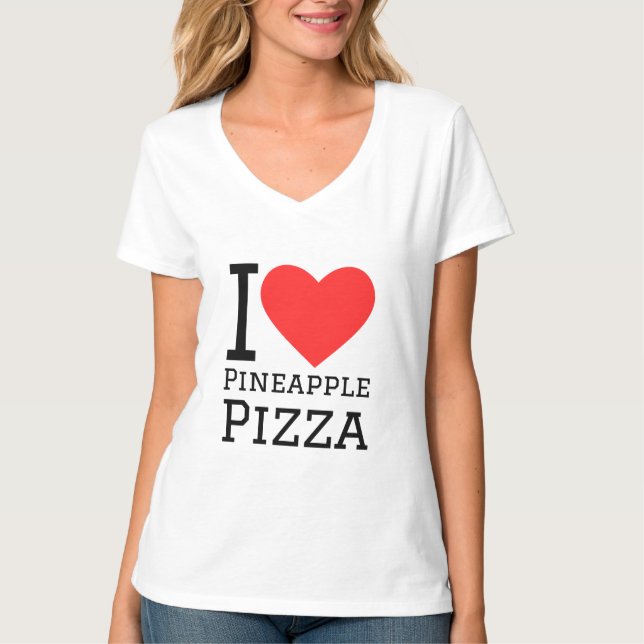 Camiseta Me encanta la pizza de piña (Anverso)