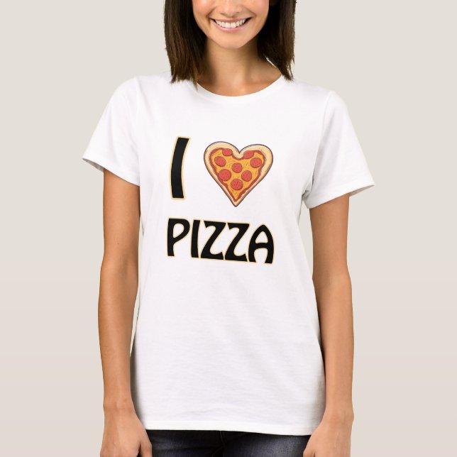 Camiseta Me encanta la pizza - Divertido regalo para los am (Anverso)