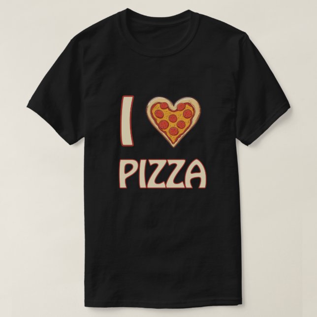Camiseta Me encanta la pizza - Divertido regalo para los am (Diseño del anverso)