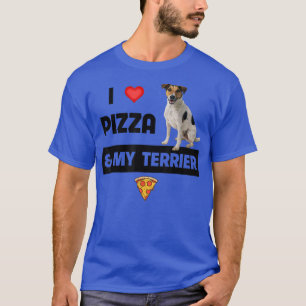Camiseta Me Encanta La Pizza Y Mi Peppe De Perro Jack Russe