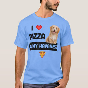 Camiseta Me Encanta La Pizza Y Mi Perro Havapoo Pepperoni