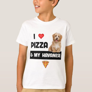 Camiseta Me Encanta La Pizza Y Mi Perro Havapoo Pepperoni