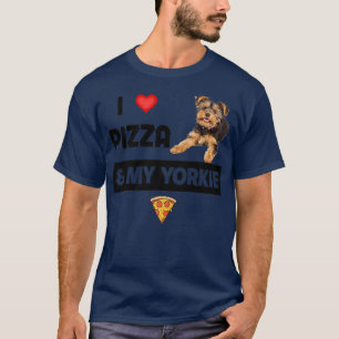 Camiseta Me Encanta La Pizza Y Mi Perro Yorkie Pepperoni Yo