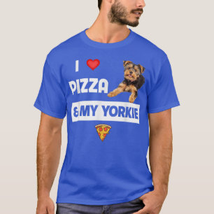 Camiseta Me Encanta La Pizza Y Mi Perro Yorkie Pepperoni Yo