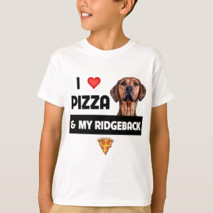 Camiseta Me Encanta La Pizza Y Mi Pimienta Ridgeback Perro