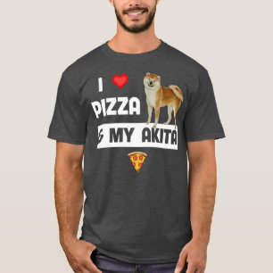 Camiseta Me Encanta La Pizza Y Mi Propietario De Perros Aki